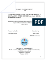 Customer Satisfaction With Purchasing: A Comparative Study Between Ask Me & Retail Stores of Udaipur