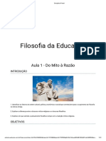 1 Aula Filosofia Da Educação - Do Mito À Razão