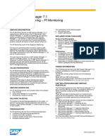 0 - SAP Solution Manager 7.1 PI Monitoring - One Pager