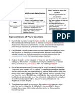 Macbeth External Exam Sample Questions