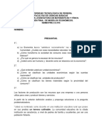 Examen Final Modelos Económicos 2.016-2