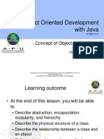 Object Oriented Development With Java: Concept of Object Orientation