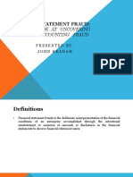 Financial Statement Fraud PDF