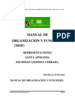 Manual de Organizacion y Funciones Apolonia