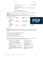 Conversational Past - Inseparable Prefix Verbs Grimm: Verbs Das Perfekt - Untrennbare Verben