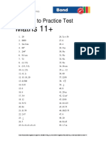 Bond 11 Plus Maths Sample Paper1