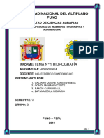 Informe Hidrografia