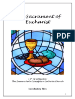 The Sacrament of Eucharist