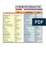 Indian Institute of Information Technology Pune: Academic Activity Dates Academic Activity Dates