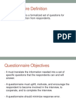 Questionnaire & Form Design