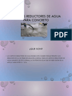 Aditivos Reductores de Agua para Concreto