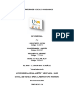 Informe Final Laboratorio Cereales PDF