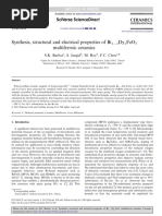 Synthesis, Structural and Electrical Properties of Bi Dy Feo Multiferroic Ceramics