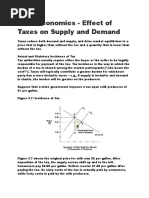 Effect of Tax