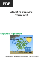 Crop Water Requirement Theory