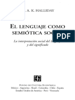 Halliday 1978, El Lenguaje Como Semiótica Social PDF