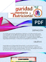 Seguridad Alimentaria y Nutricional