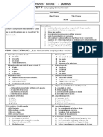 Evaluación de La Cosas Que Se Pierden Amigos Que Se Encuentran