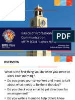 UNIT 1 - Basics of Professional Communication