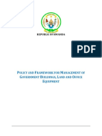 Policy and Framework For Management of Government Buildings Land and Office Equipment PDF