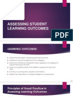 Assessing Student Learning Outcomes