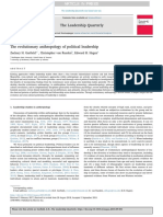 (Garfield Et Al) The Evolutionary Anthropology of Political Leadership