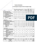 Course Structure: M. Tech Program in Civil Engineering (Geotechnical Engineering)