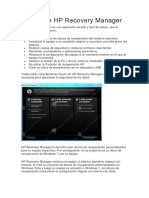 Acerca de HP Recovery Manager