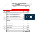 Proforma de Obra (Programa Fiananciero de Ejecucion de Obra