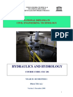 Hydraulics and Hydrology: National Diploma in Civil Engineering Technology