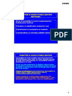 6.1 Rock Stabilisation Methods