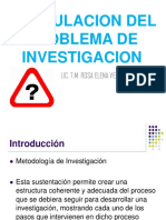 Formulacion Del Problema de Investigacion