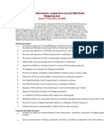 Functions of Surveyors MMD