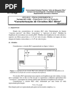 RotCaracterização RLC Série-2015 Civil Produção