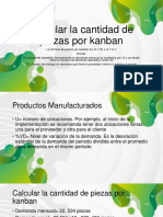 Calcular La Cantidad de Piezas Por Kanban