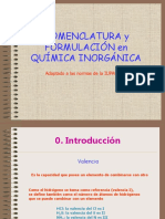 Formulación Inorgánica