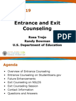 19 Entranceand Exit Counseling V1