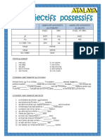 Adjectifs Possessifs