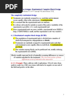 Topic 6. Two-Way Designs: Randomized Complete Block Design