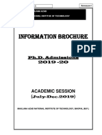 Update Info Brochure For Ph.D. (Apri. 2019) PDF