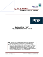 Evaluating Pump Field Performance Tests