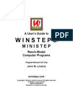 A User's Guide To Winsteps PDF