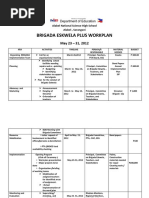 Brigada Eskwela Workplan