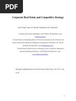 Corporate Real Estate and Competitive Strategy: Bas P. Singer, Bart A.G. Bossink and Herman J.M. Vande Putte