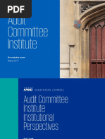 Audit Committee Institute: Roundtable Event