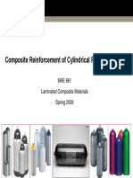 Composite Reinforcement of Cylindrical Pressure Vessels: MAE 661 Laminated Composite Materials Spring 2008