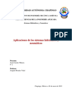 Aplicaciones de Los Sistemas Hidráulicos y Neumáticos