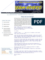 Dream Divers November 2010 Club Newsletter