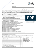 Pre Saqli and Epworth Questionnaires