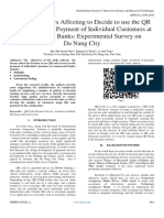 Research Factors Affecting To Decide To Use The QR Code Service in Payment of Individual Customers at Commercial Banks: Experimental Survey On Da Nang City